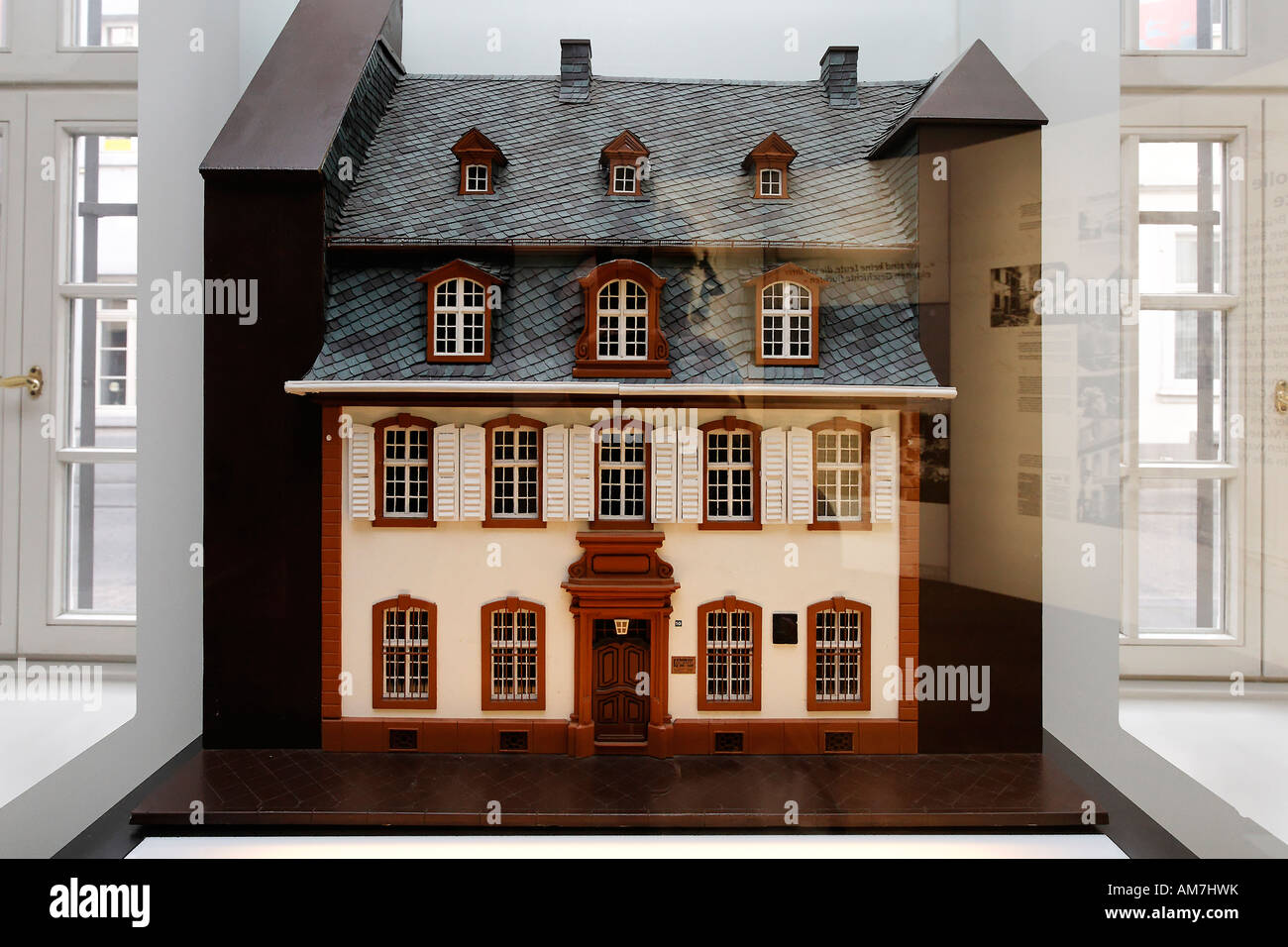 Model of the house where Karl Marx was born, Trier, Rhineland-Palatinate, Germany Stock Photo
