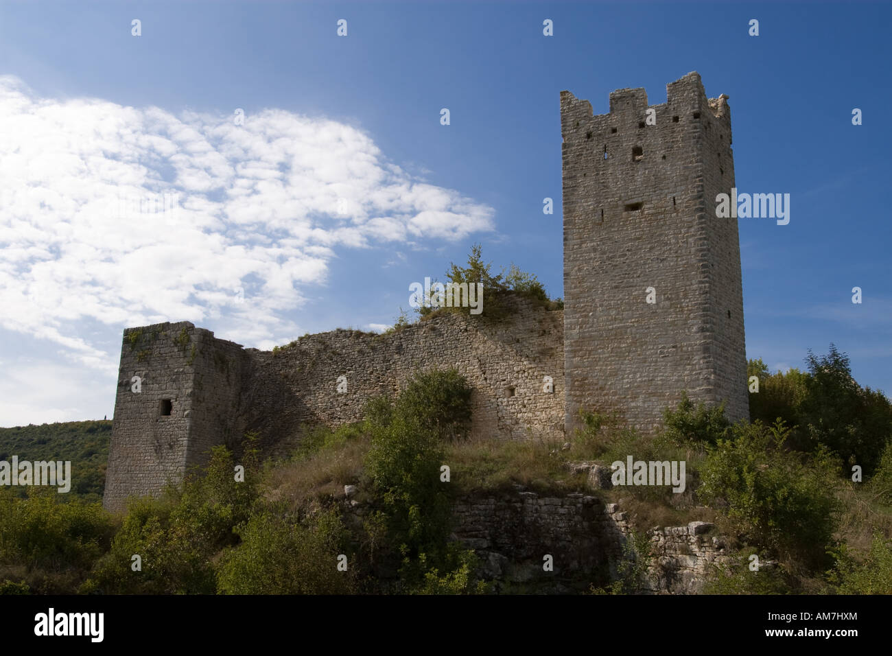 Castle ruin Dvigrad, Kanfanar, Istria, Croatia Stock Photo