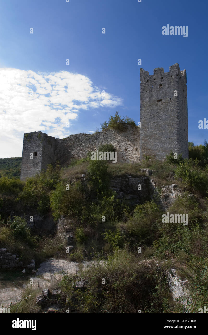 Castle ruin Dvigrad, Kanfanar, Istria, Croatia Stock Photo