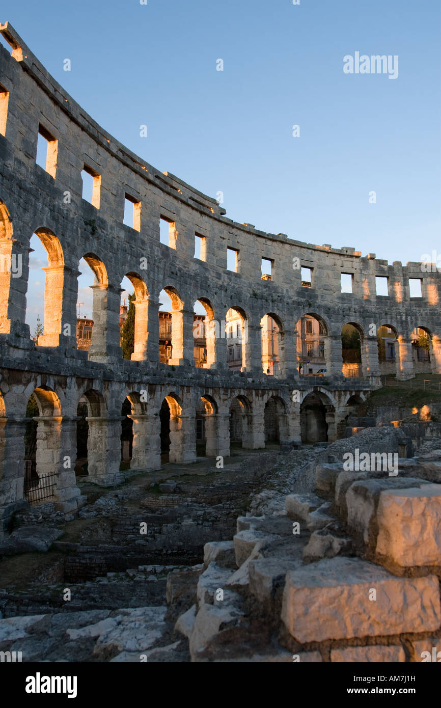 Amphitheatre in Pula, Istria, Croatia Stock Photo