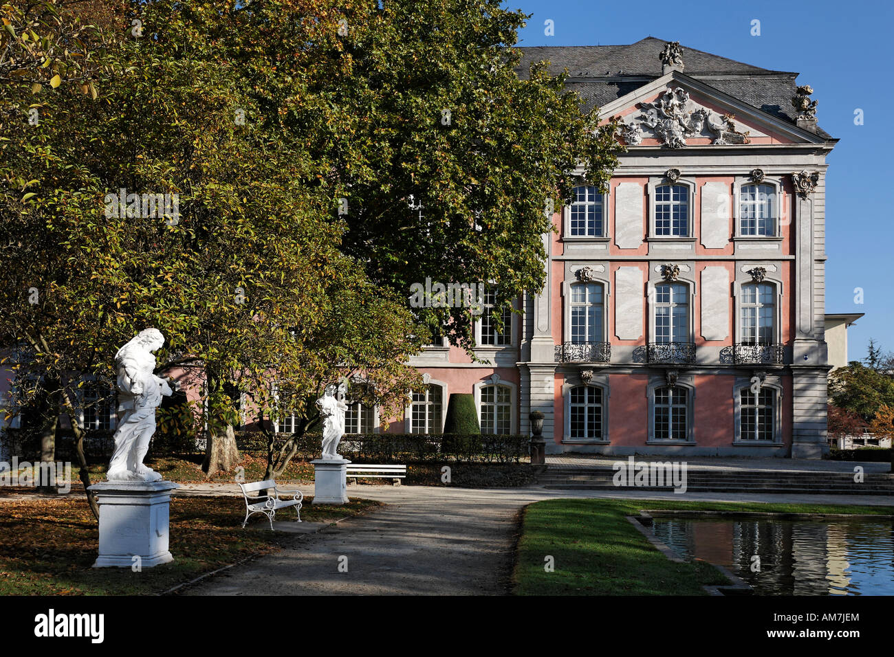 Palace grounds of the prince elector, Trier, Rhineland-Palatinate, Germany Stock Photo