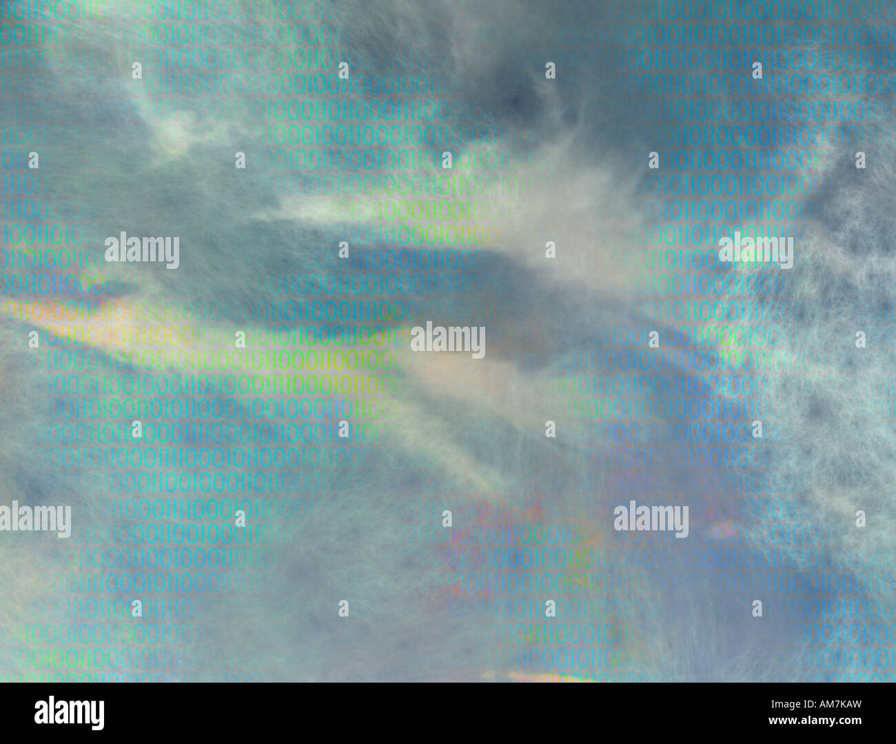 Digital sky Stock Photo