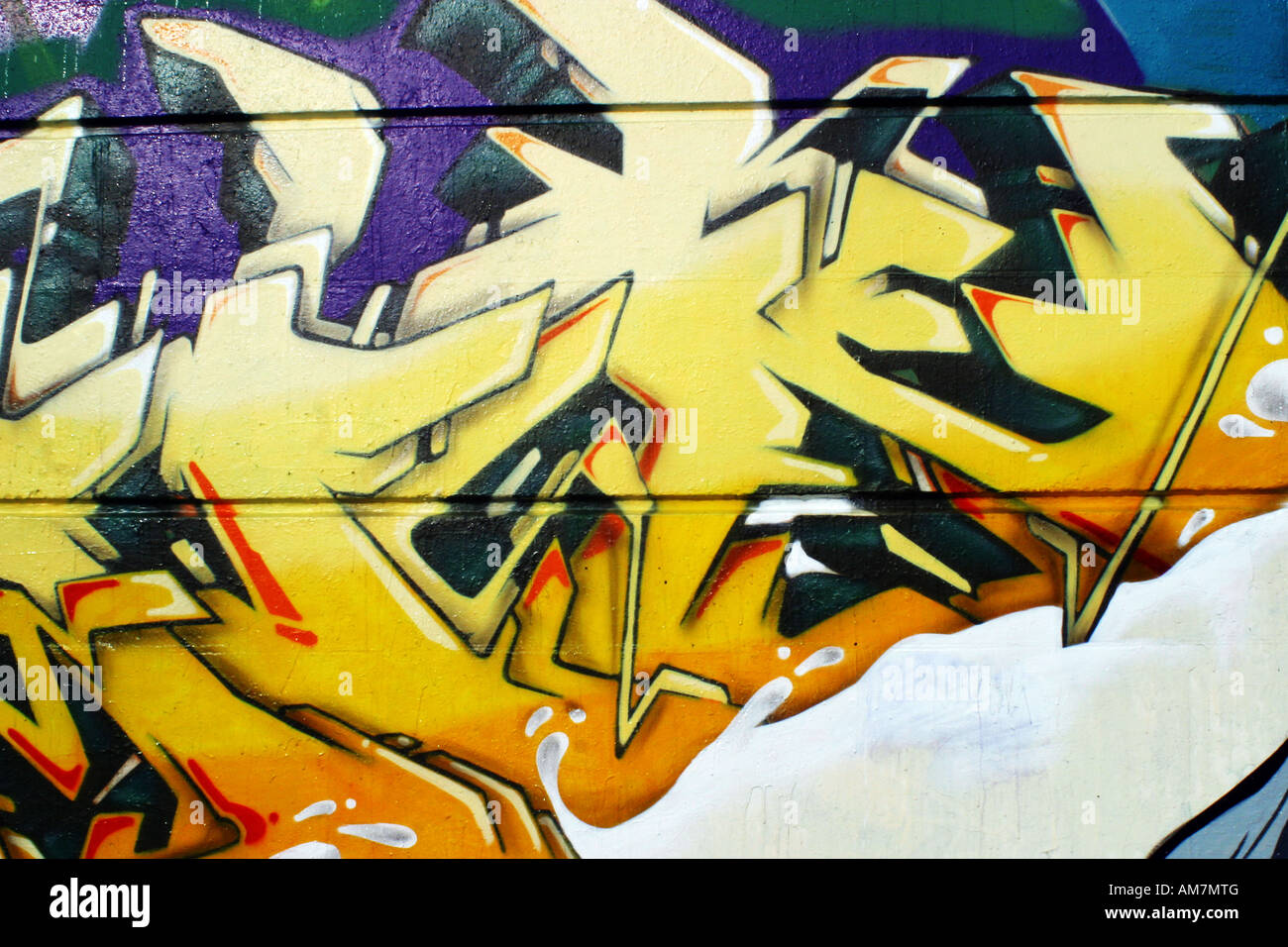 Graffiti is street art spray painting, art or a crime Stock Photo Alamy