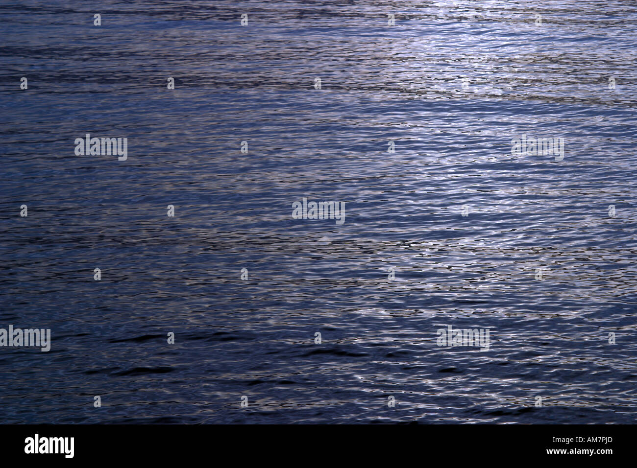 Sun reflecting in the water surface Stock Photo - Alamy