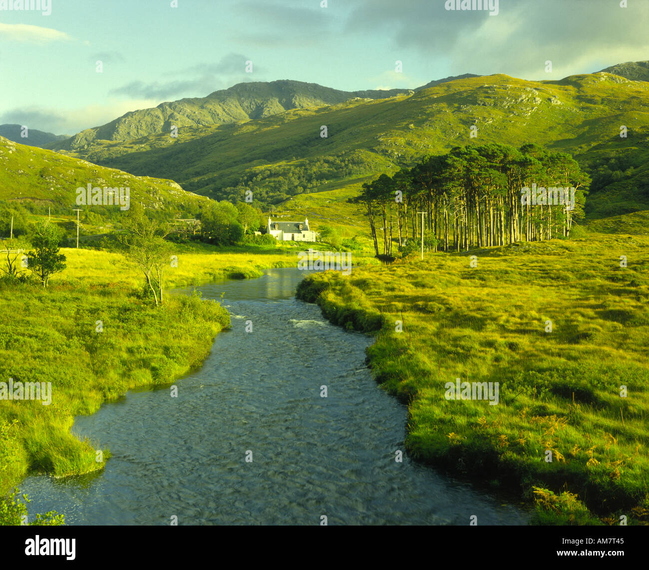 Loch Eilt Cottage Inverness-shire Stock Photo
