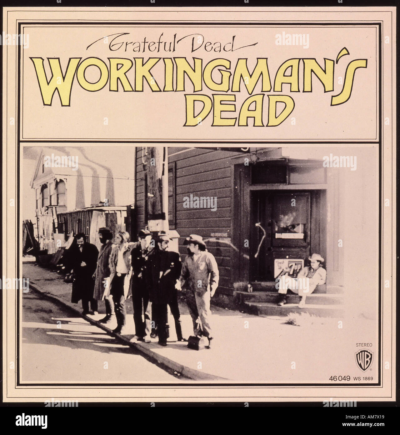 GRATEFUL DEAD cover of 1970 Warner album Workingman s Dead Stock Photo