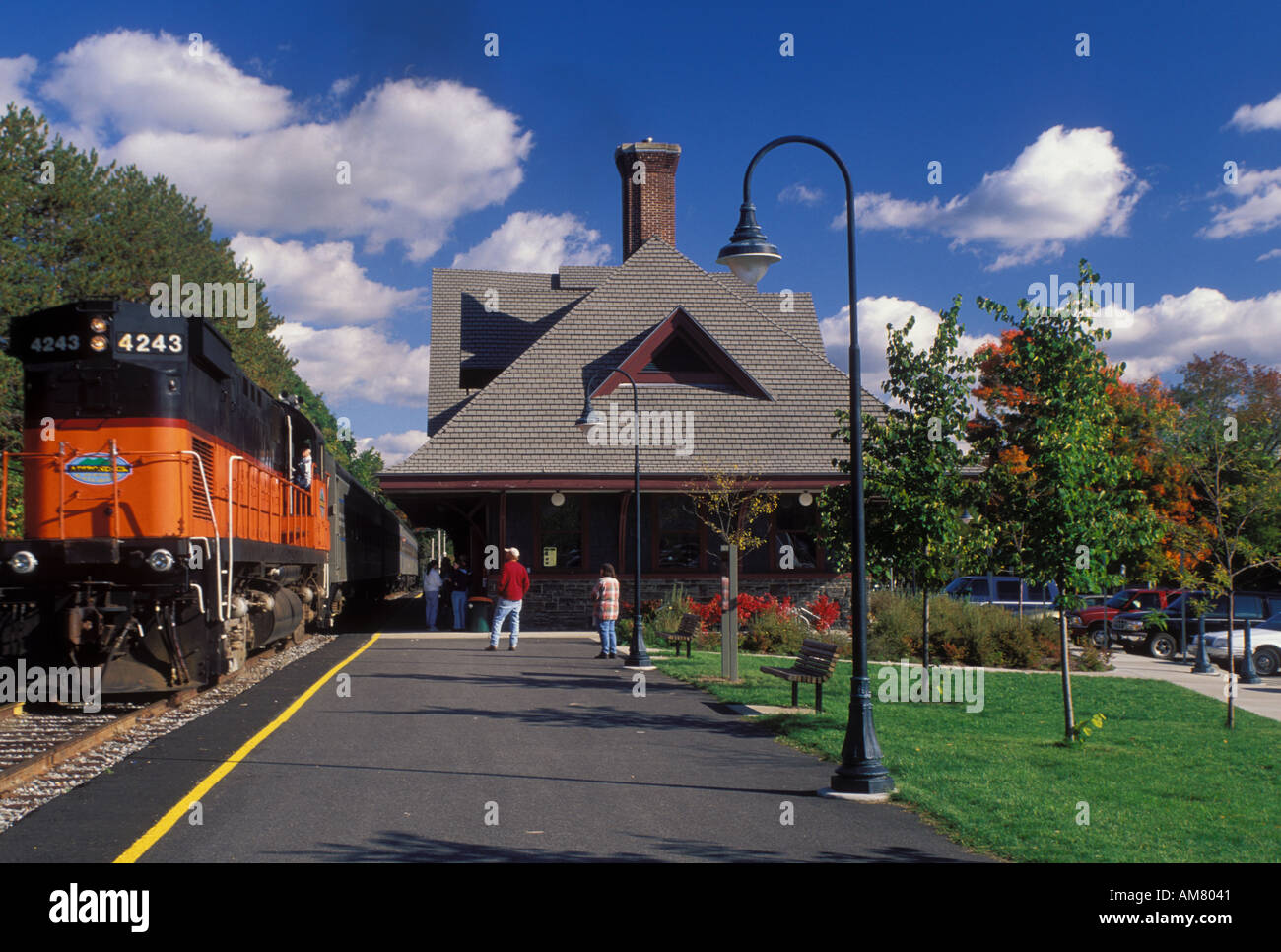 AJ19182, Saranac Lake, The Adirondacks, NY, New York Stock Photo Alamy