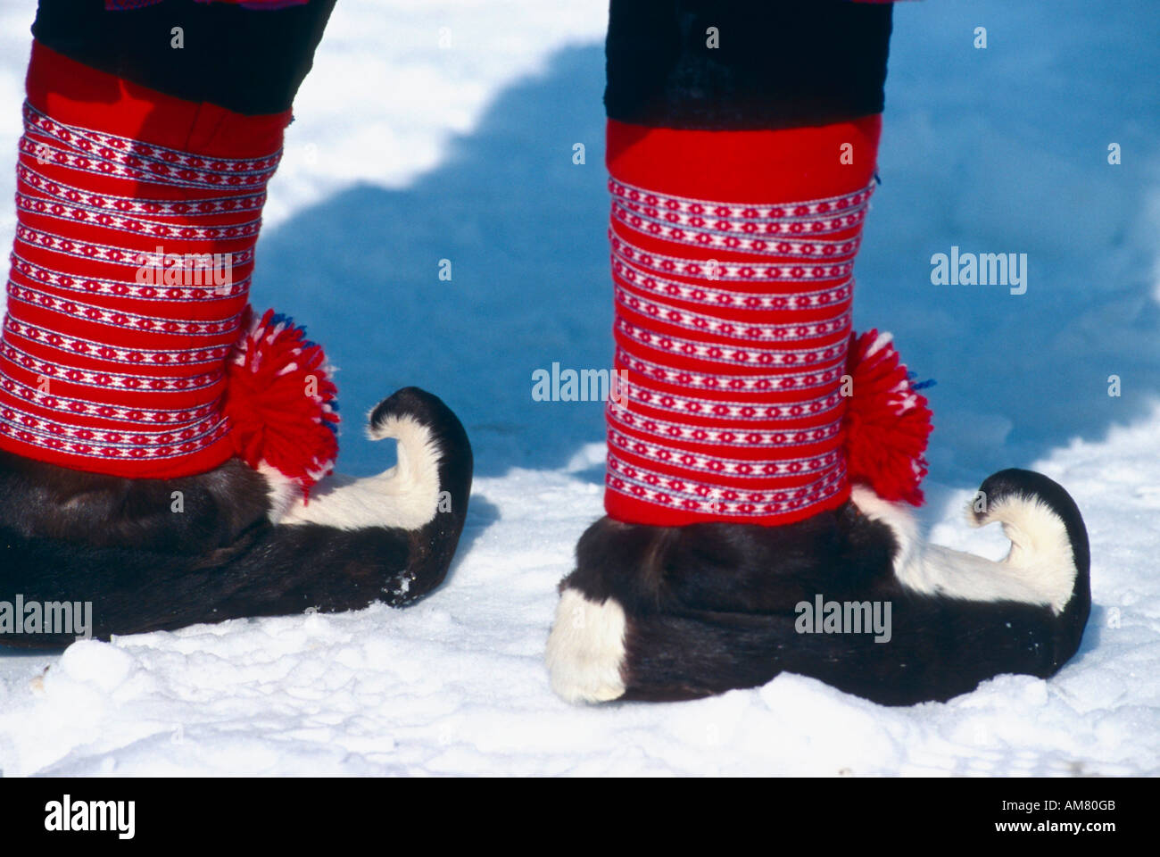 traditional shoos, Saami Poeple, North Scandinavia, north sweden Stock Photo