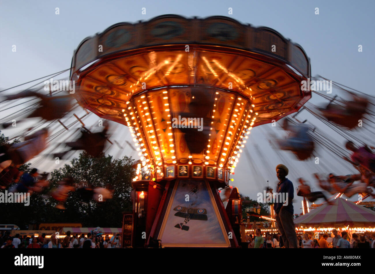 A Fairground ride at Carters Steamfair Stock Photo