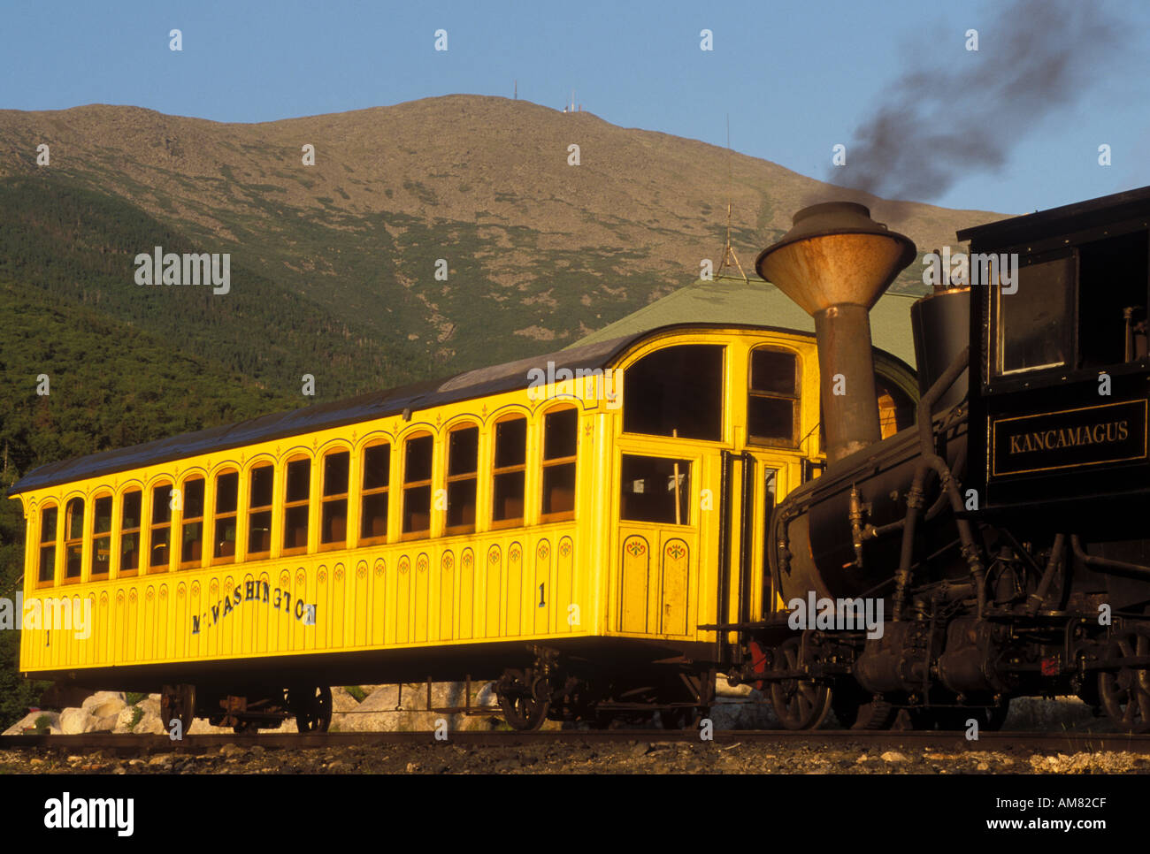Old mount washington cog railway hi-res stock photography and images ...