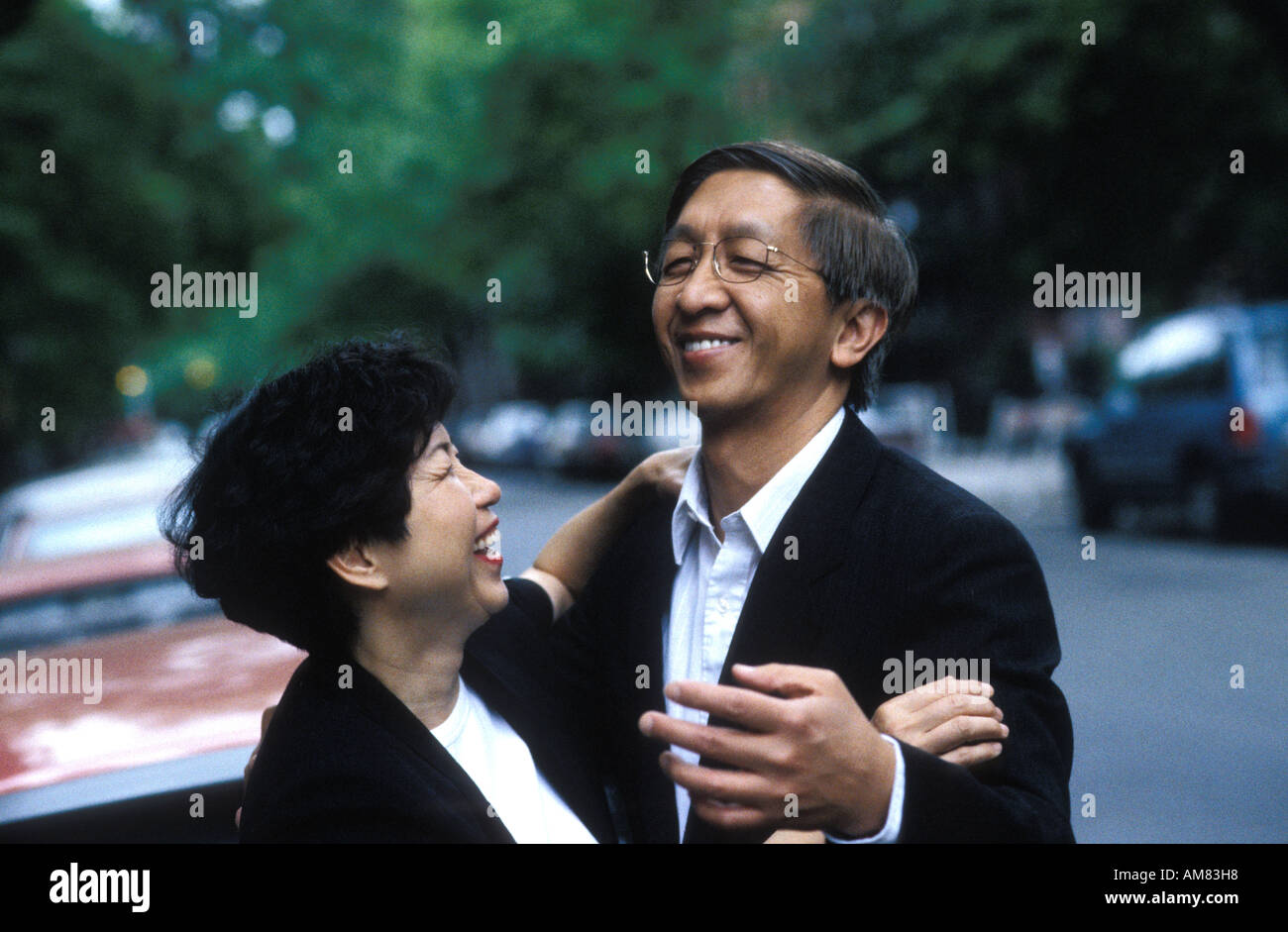 Mature couple dancing Stock Photo