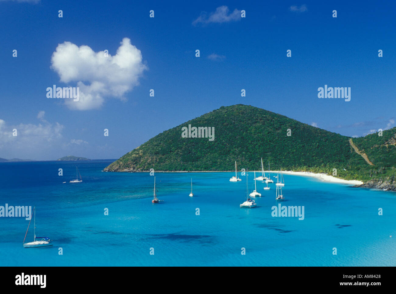 AJ20068, Jost Van Dyke, British Virgin Islands, Caribbean, BVI Stock
