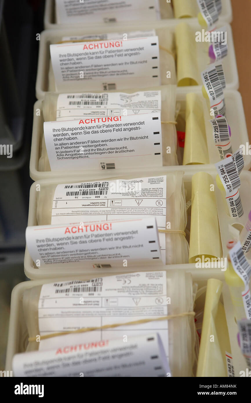 DRK blood donation Stock Photo
