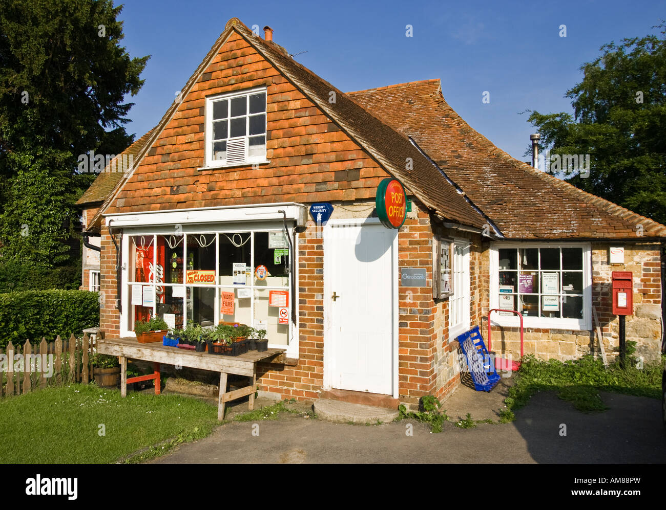 English village shop, corner shop store and Post Office at Lurgashall, West Sussex, England, UK Stock Photo