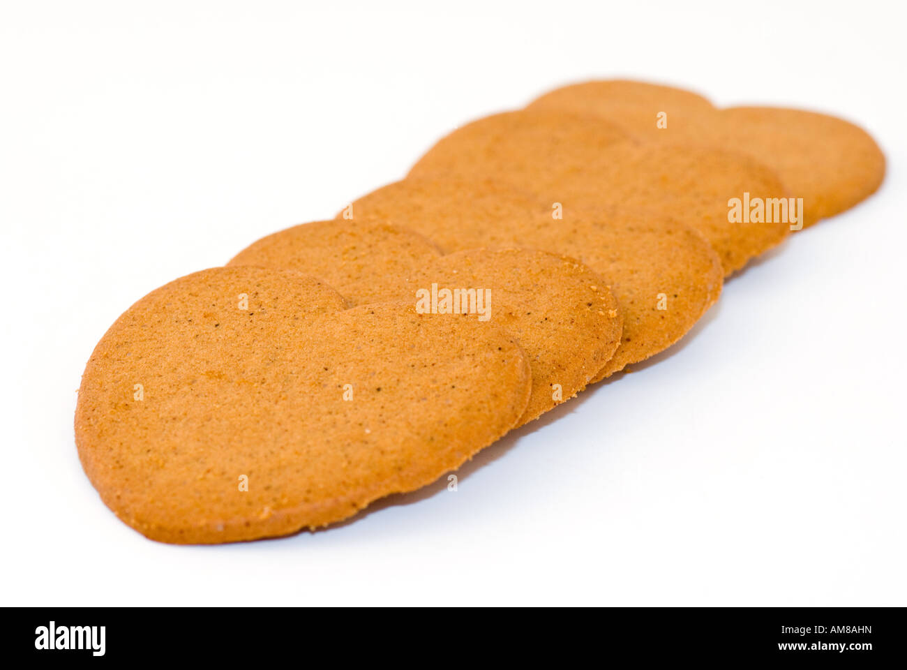 a series of gingerbread hearts isolated on white Stock Photo - Alamy