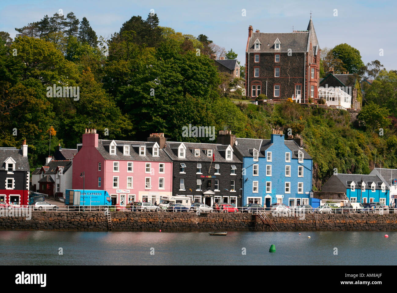 Colourful houses in Tobermory, Isle of Mull, Argyll, West Coast of