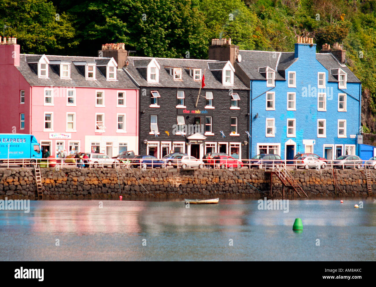 Colourful houses in Tobermory, Isle of Mull, Argyll, West Coast of