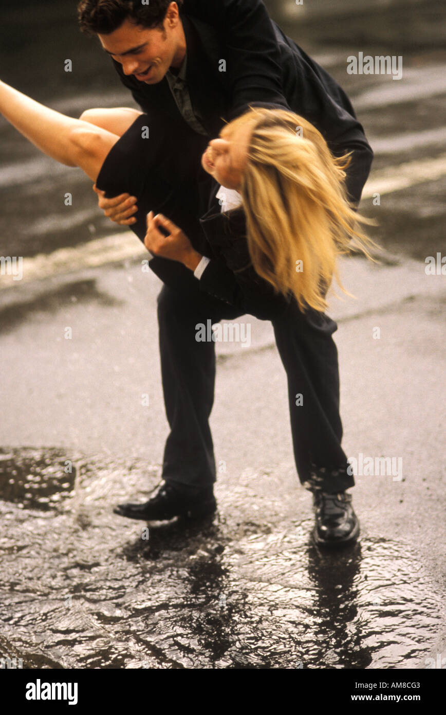 Man carrying woman romantic hi-res stock photography and images - Alamy