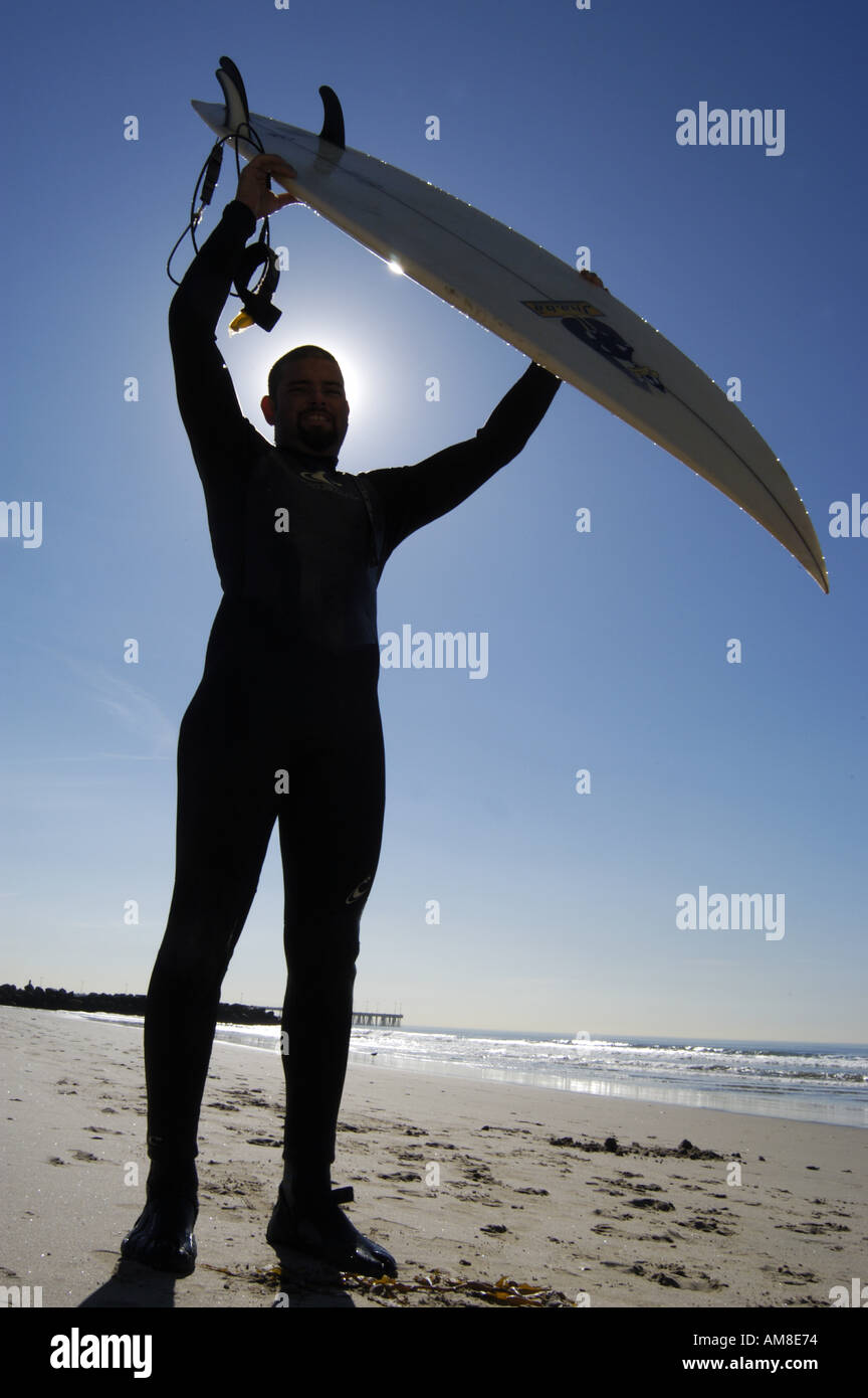 Surfer santa monica hi-res stock photography and images - Alamy