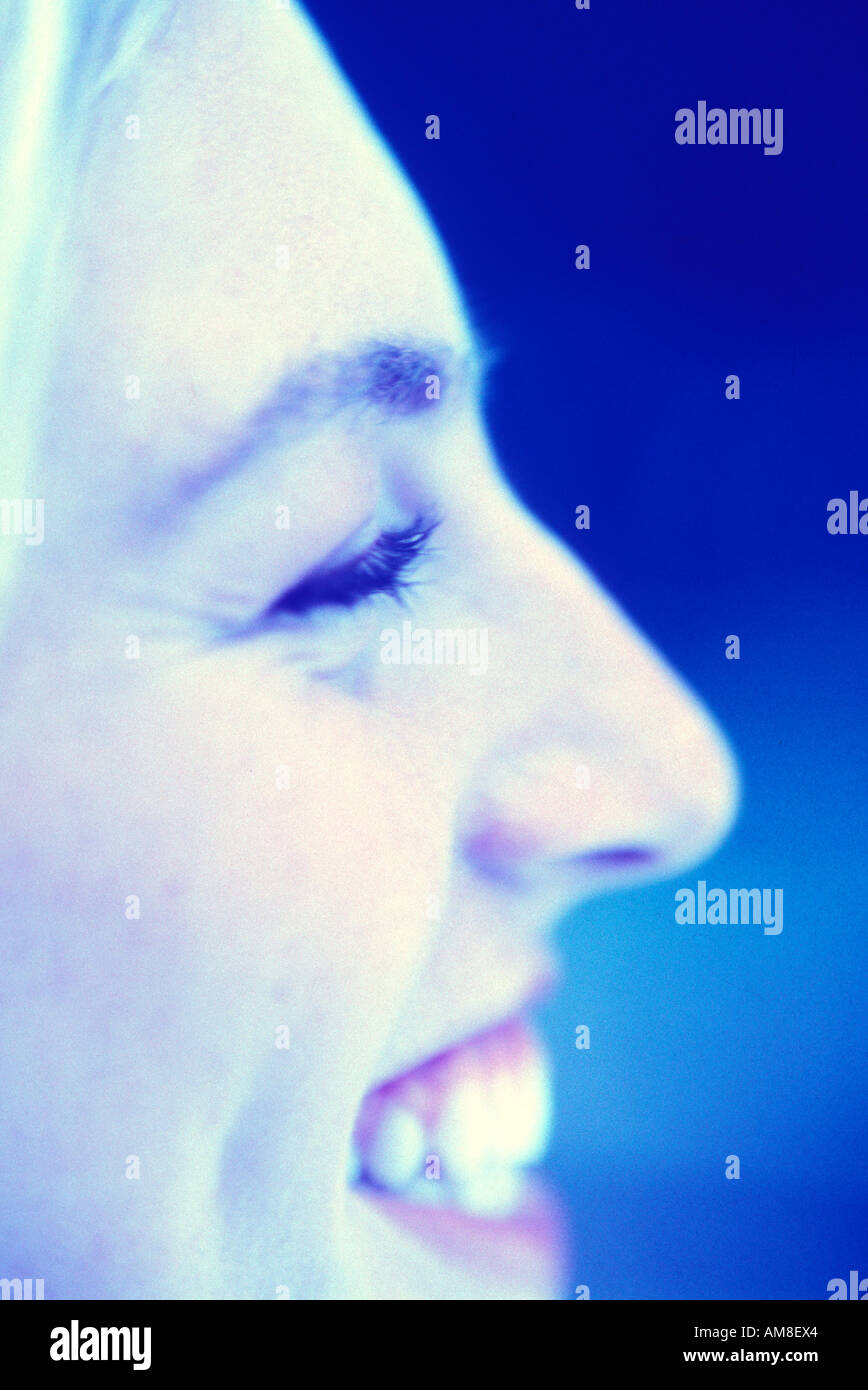 Detail side view woman hi-res stock photography and images - Alamy