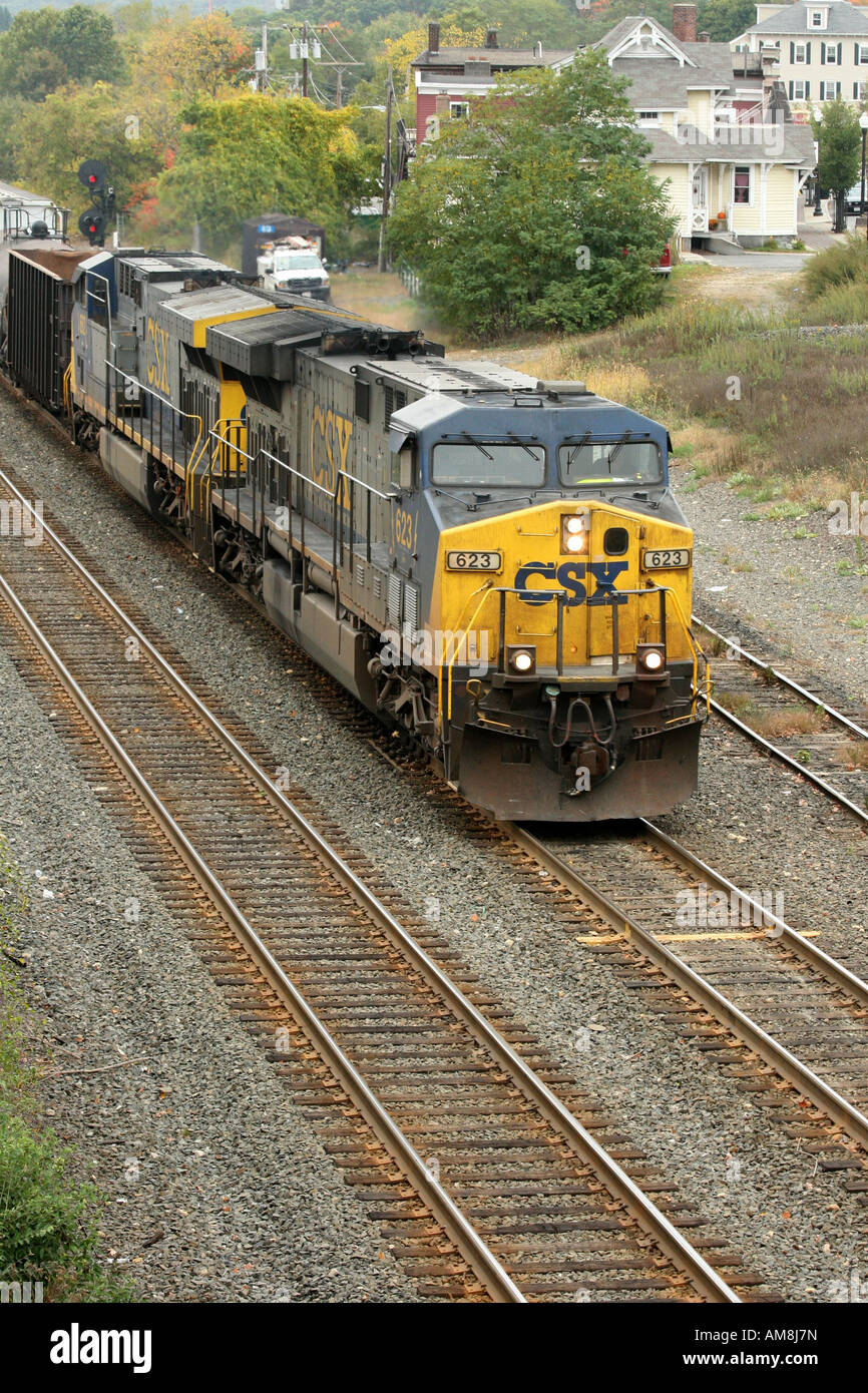 CSX Freight Train at Palmer MA USA Stock Photo Alamy