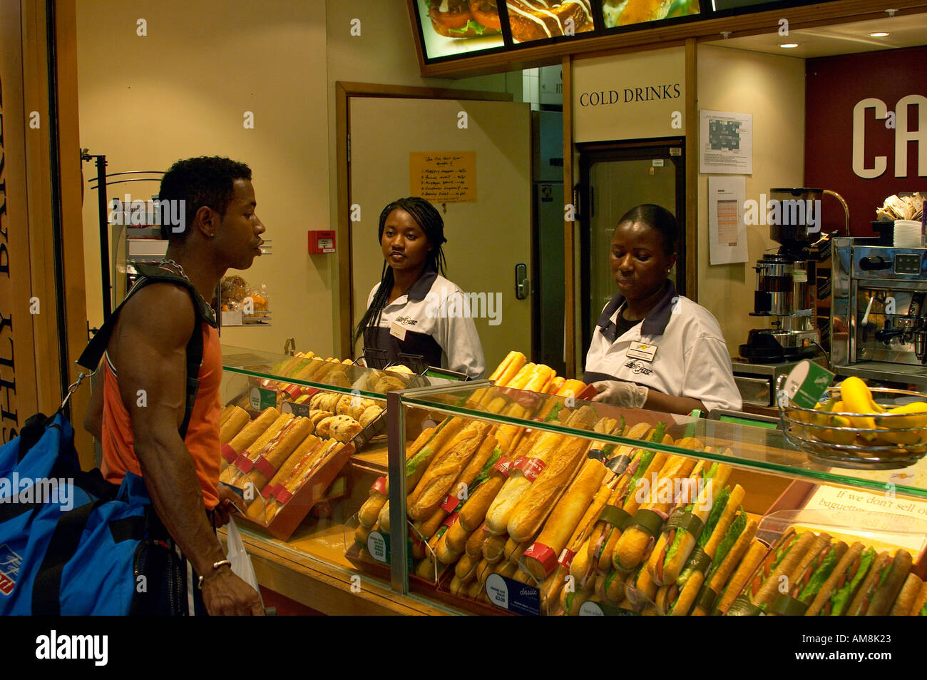Paddington Station food bar London W2 England Stock Photo Alamy