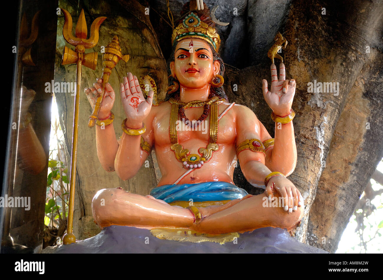 India, Karnataka state, Bangalore, Hindu God Shiva Stock Photo