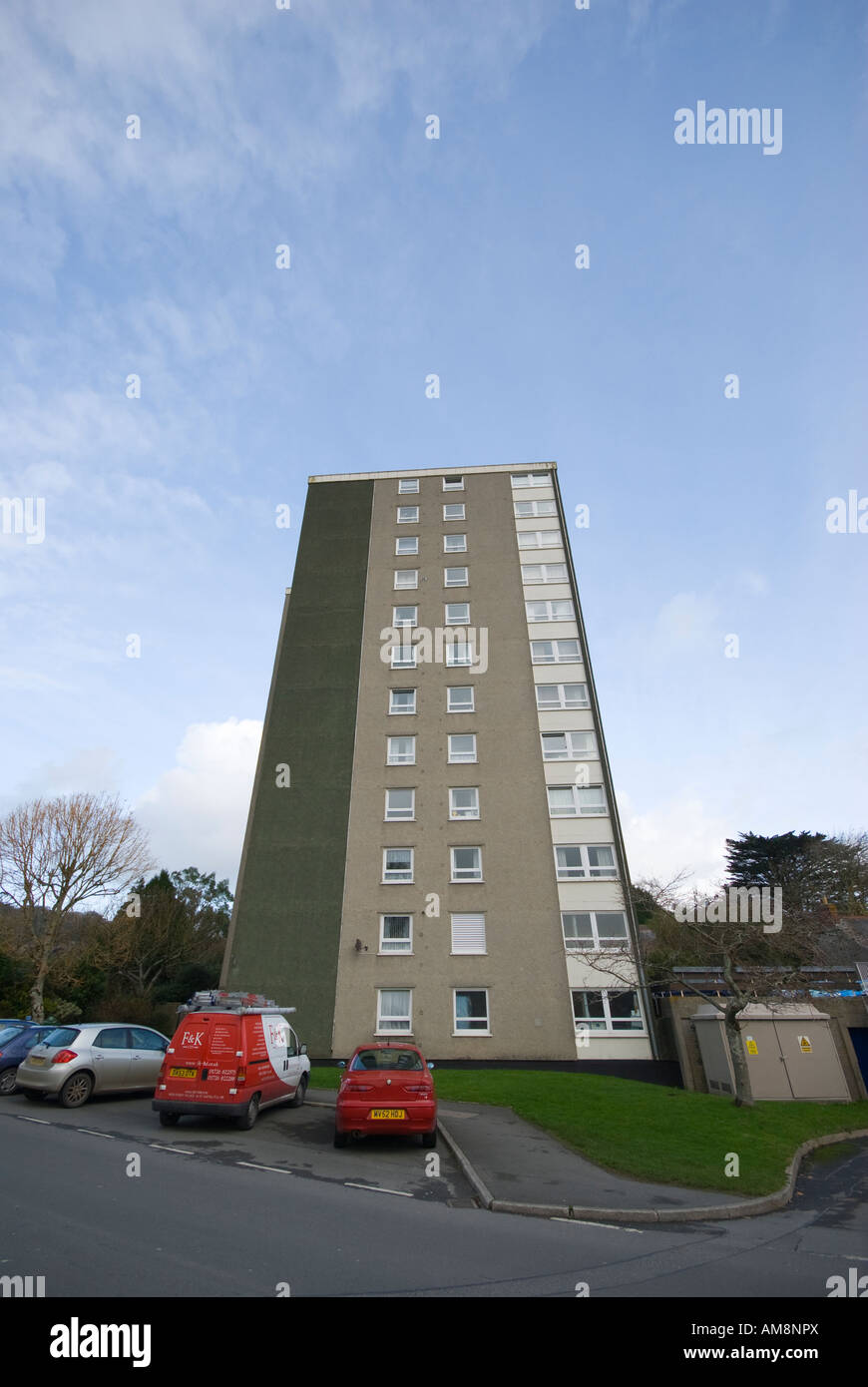 Park house Flats, St Austell. Cornwalls only highrise development