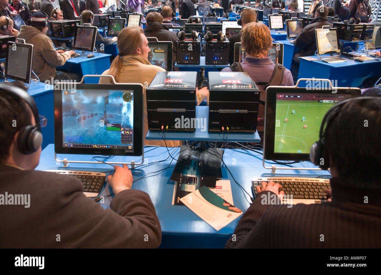 Computer Gaming Stock Photo
