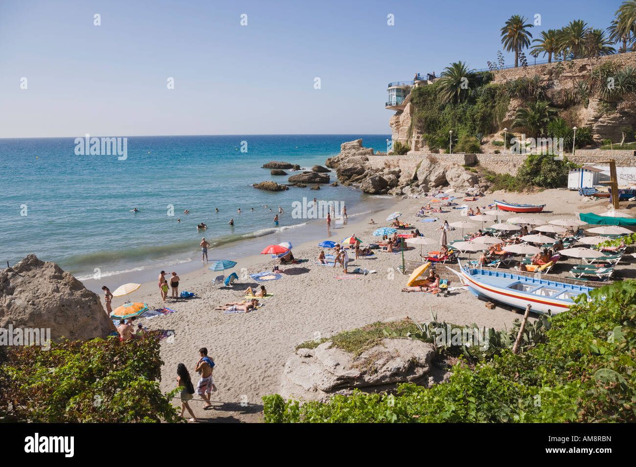 Nerja Malaga Province Costa del Sol Spain Playa Calahonda and Balcon de ...