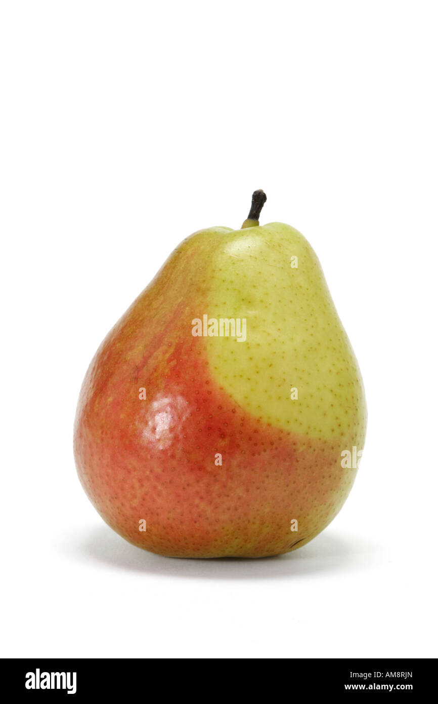 Pear on White Background Stock Photo - Alamy