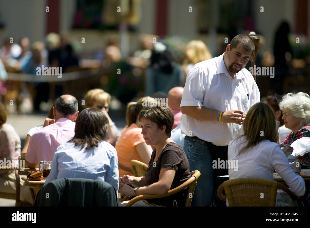 St Helier Cafe jersey Stock Photo Alamy