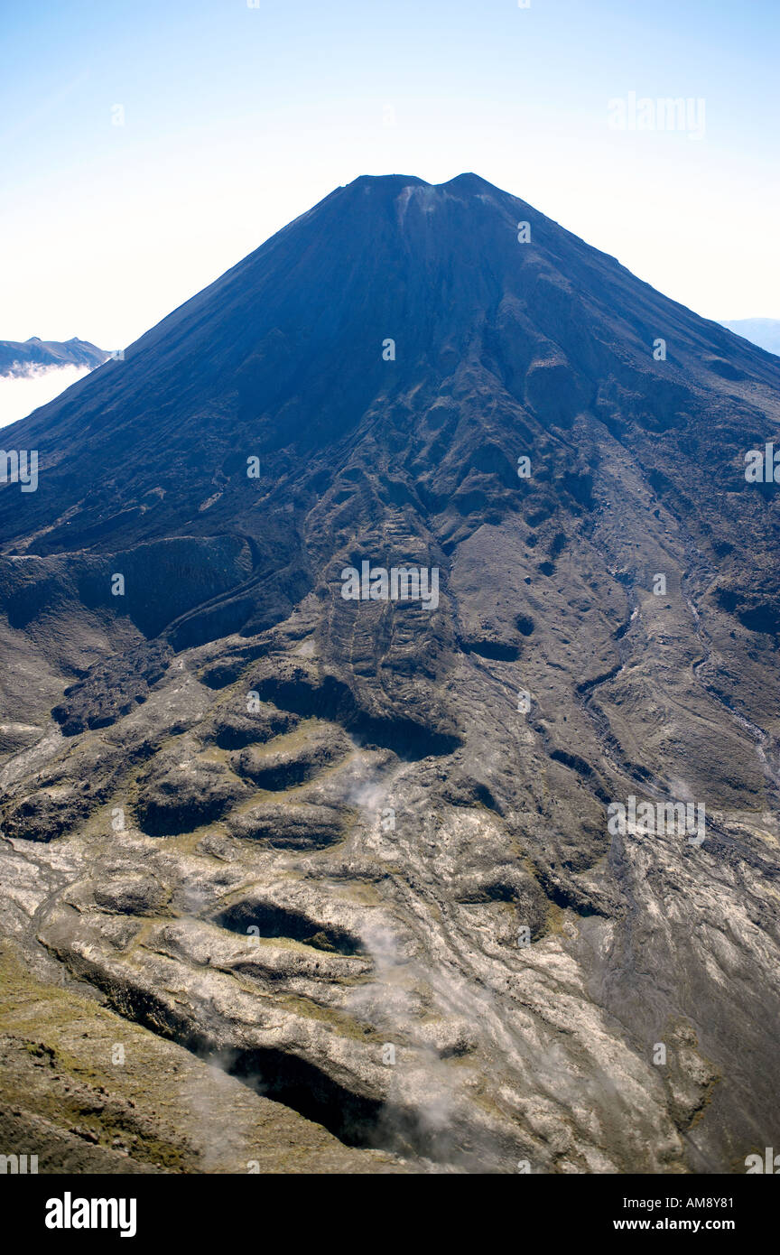 Aerial shots of Tongariro National Park Ruapehu District North Island ...