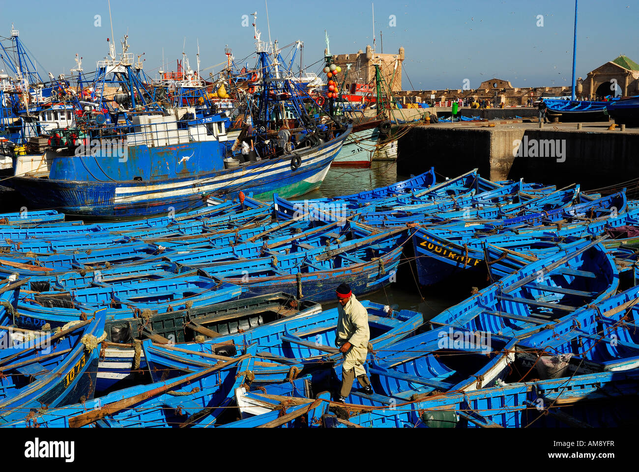 Fishing harbour small boats hi-res stock photography and images - Alamy