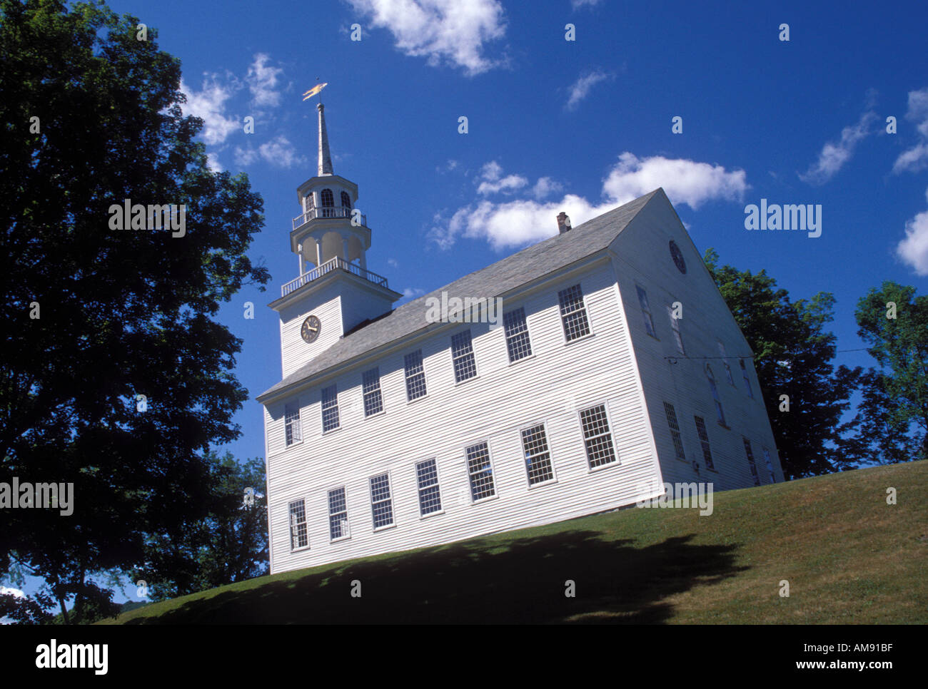 Vermont VT Strafford Town Hall ca 1779 Stock Photo