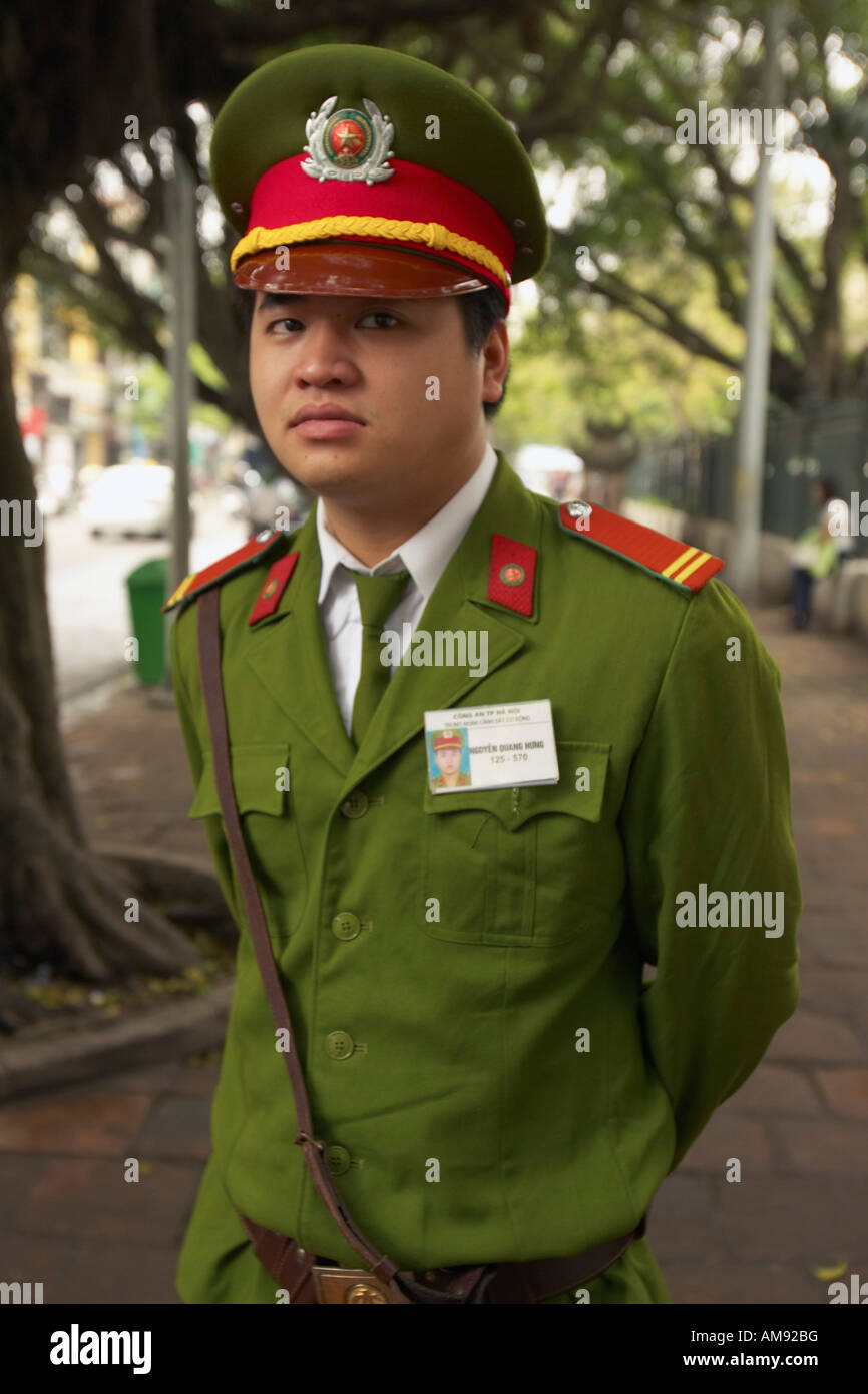 Vietnamese Policeman, Hanoi, Vietnam Stock Photo - Alamy
