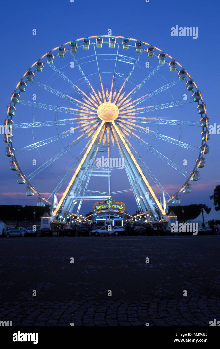Ferris Wheel Paris France Stock Photo
