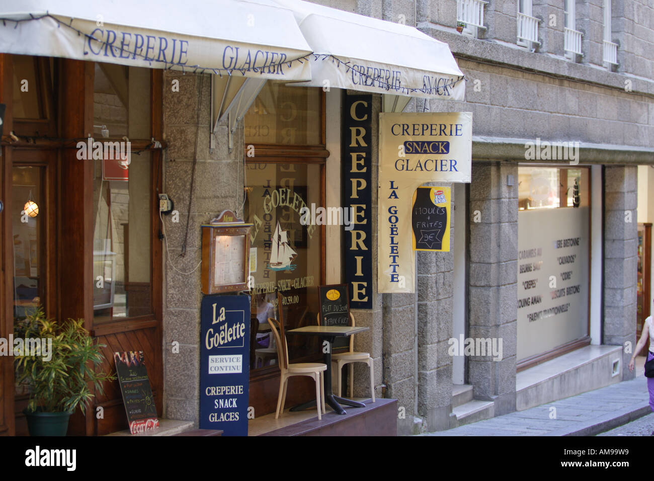 Creperie in St Malo Stock Photo - Alamy