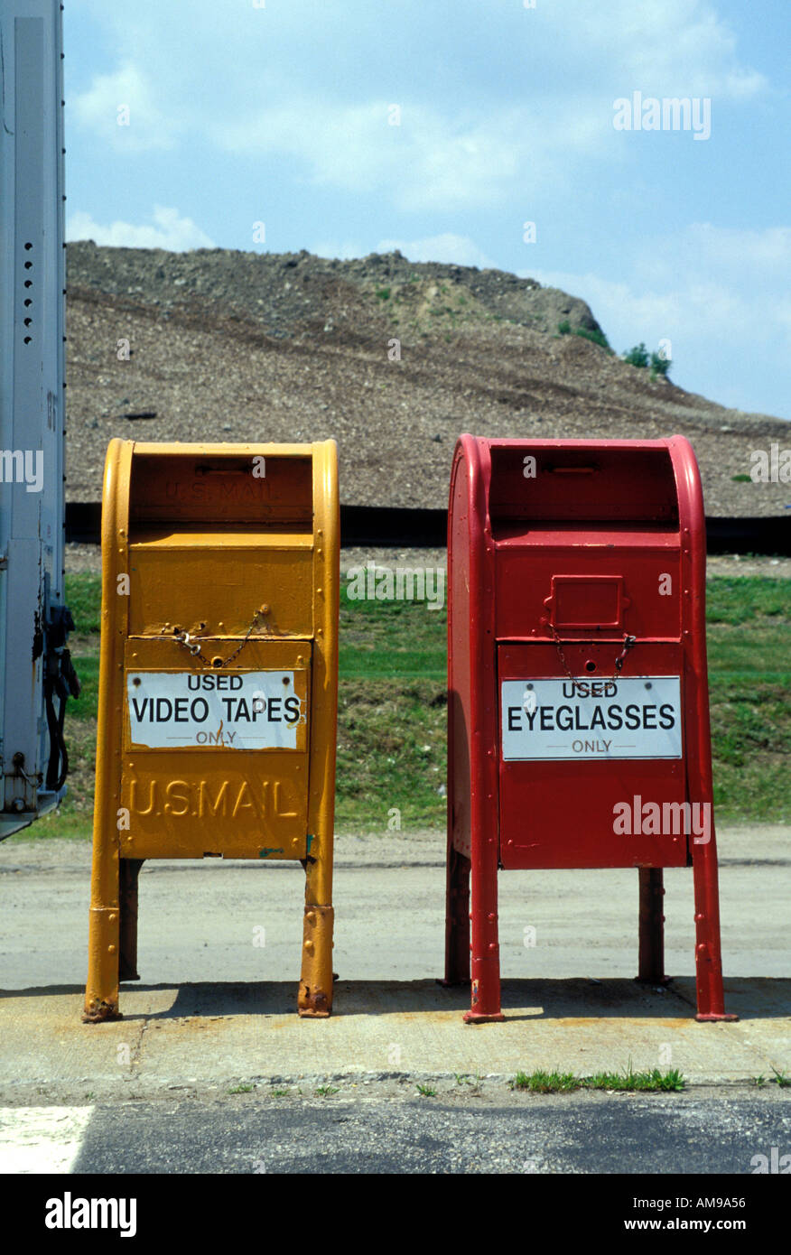 Recycling Bins Stock Photo