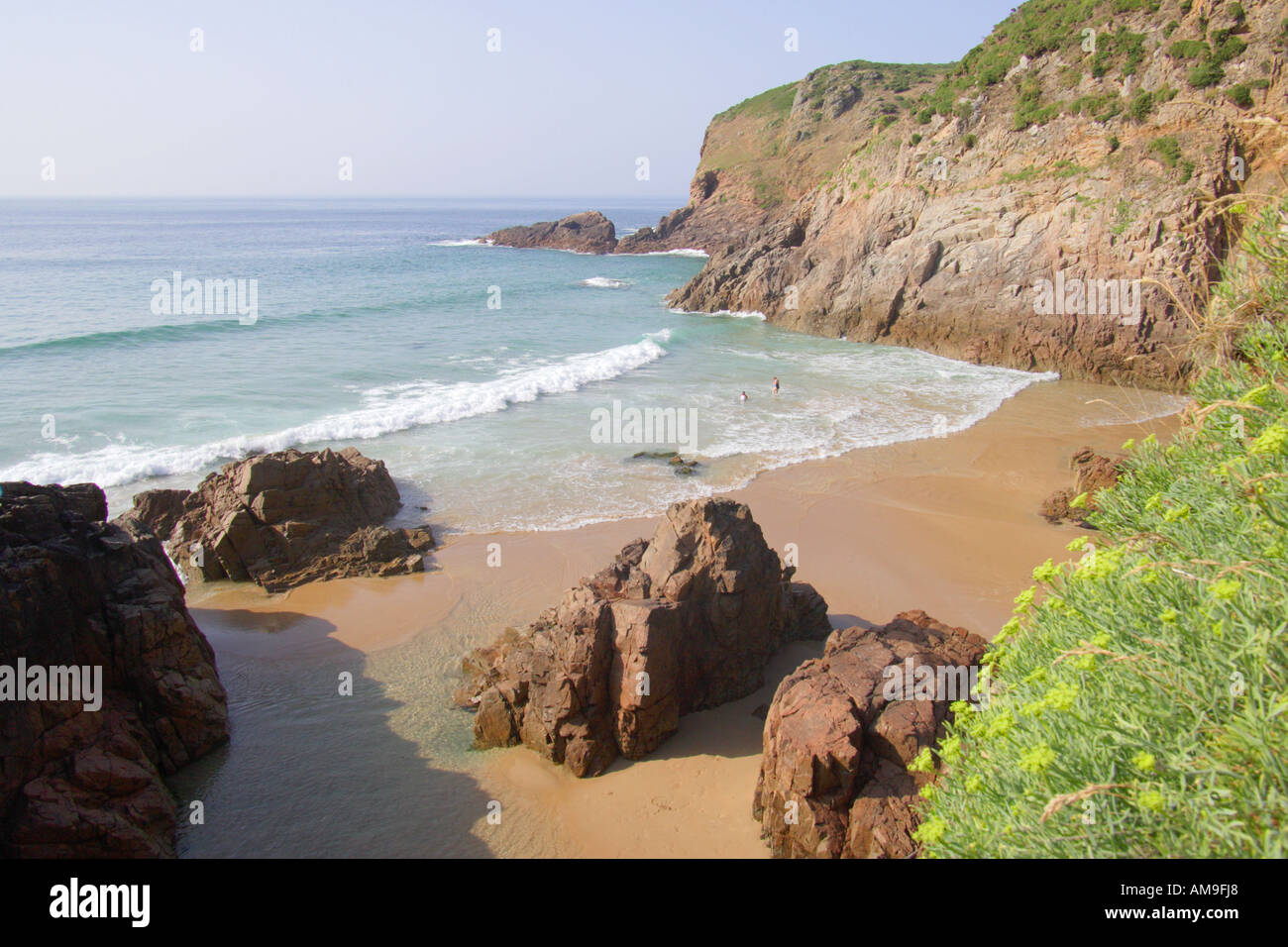 Plemont Bay - Jersey Stock Photo - Alamy