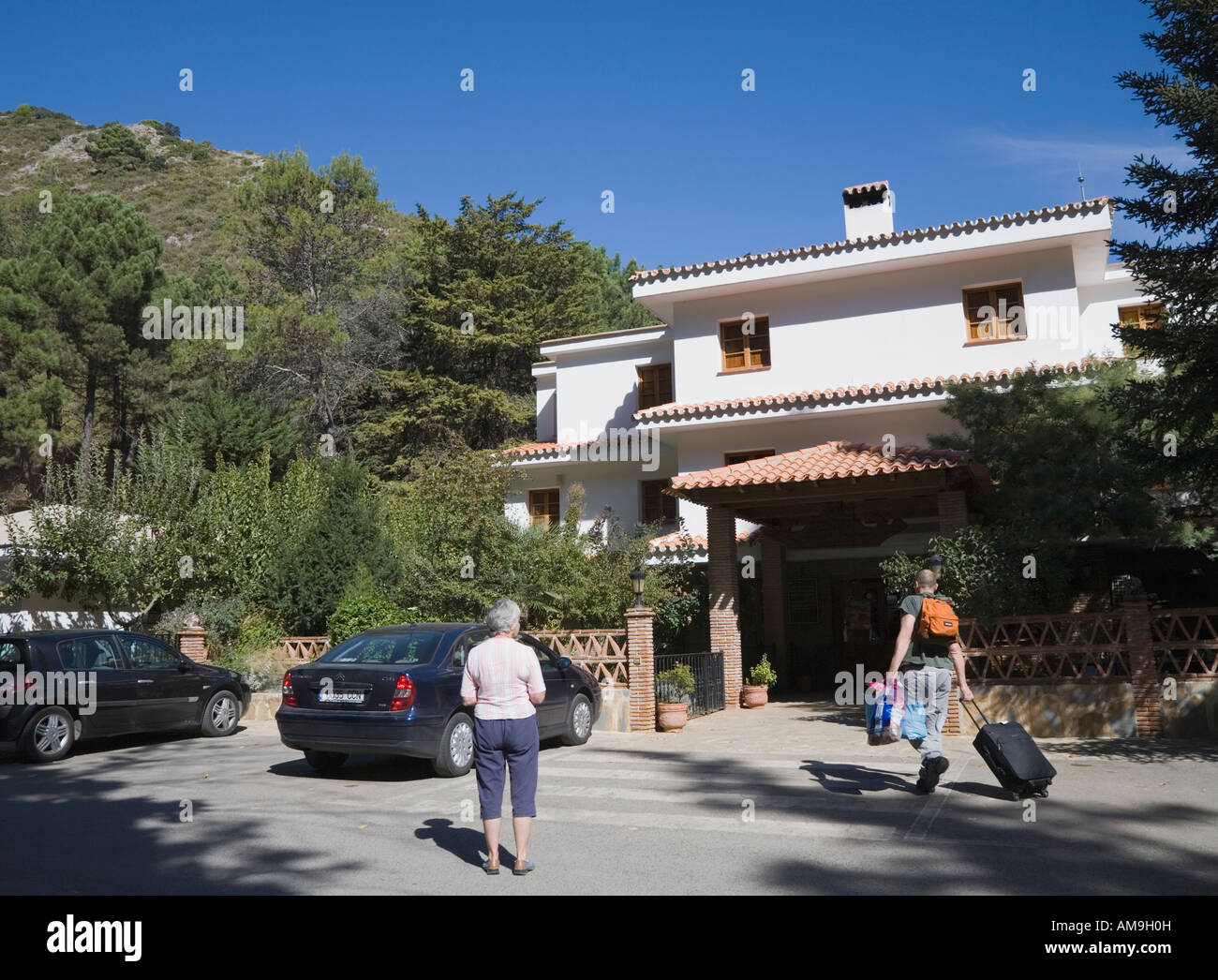 near Ojen inland Costa del Sol Malaga Province Spain Refugio de Juanar in Sierra de Ojen or