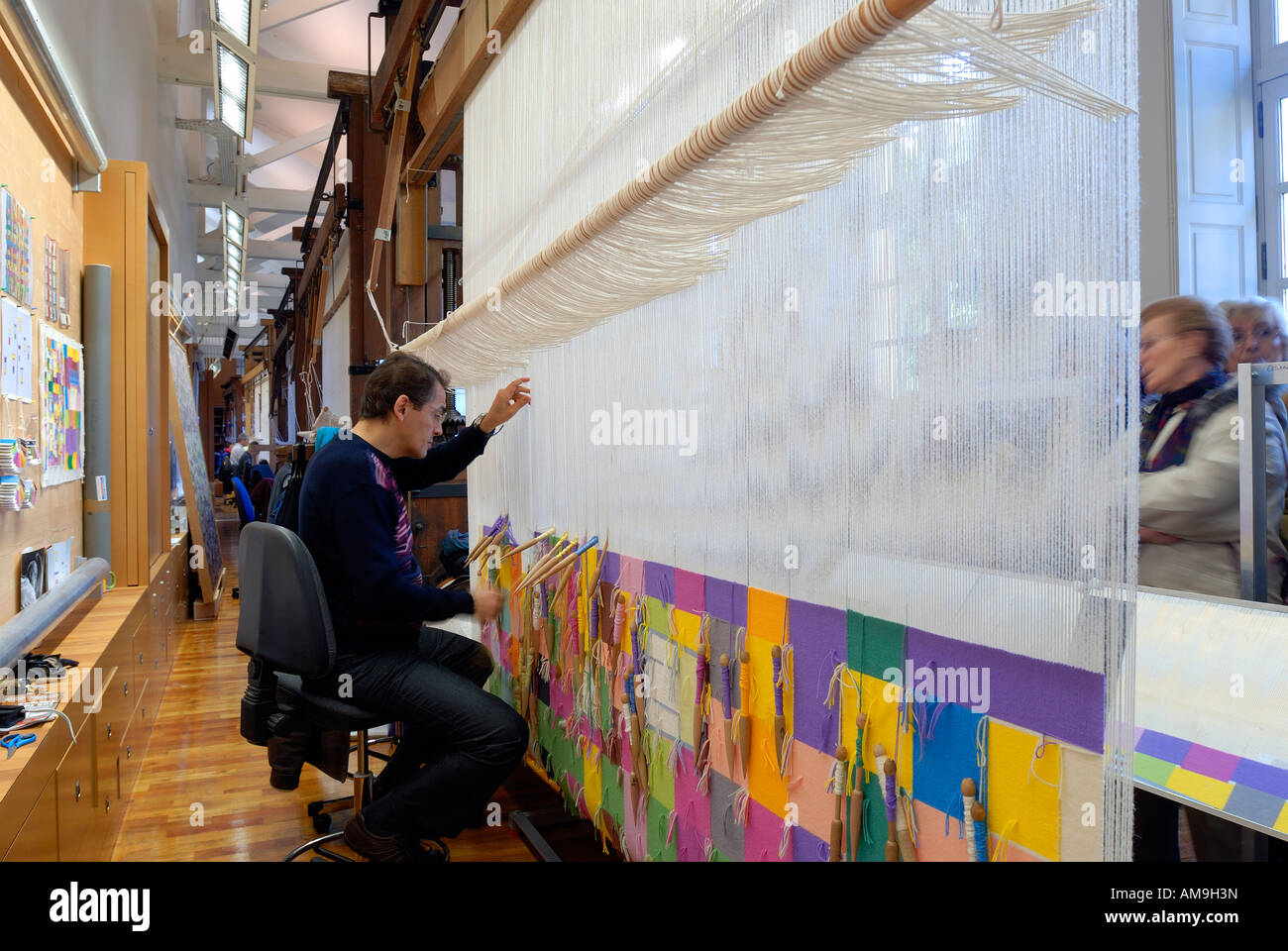 France, Paris, Gobelins Factory, tapestry Stock Photo Alamy