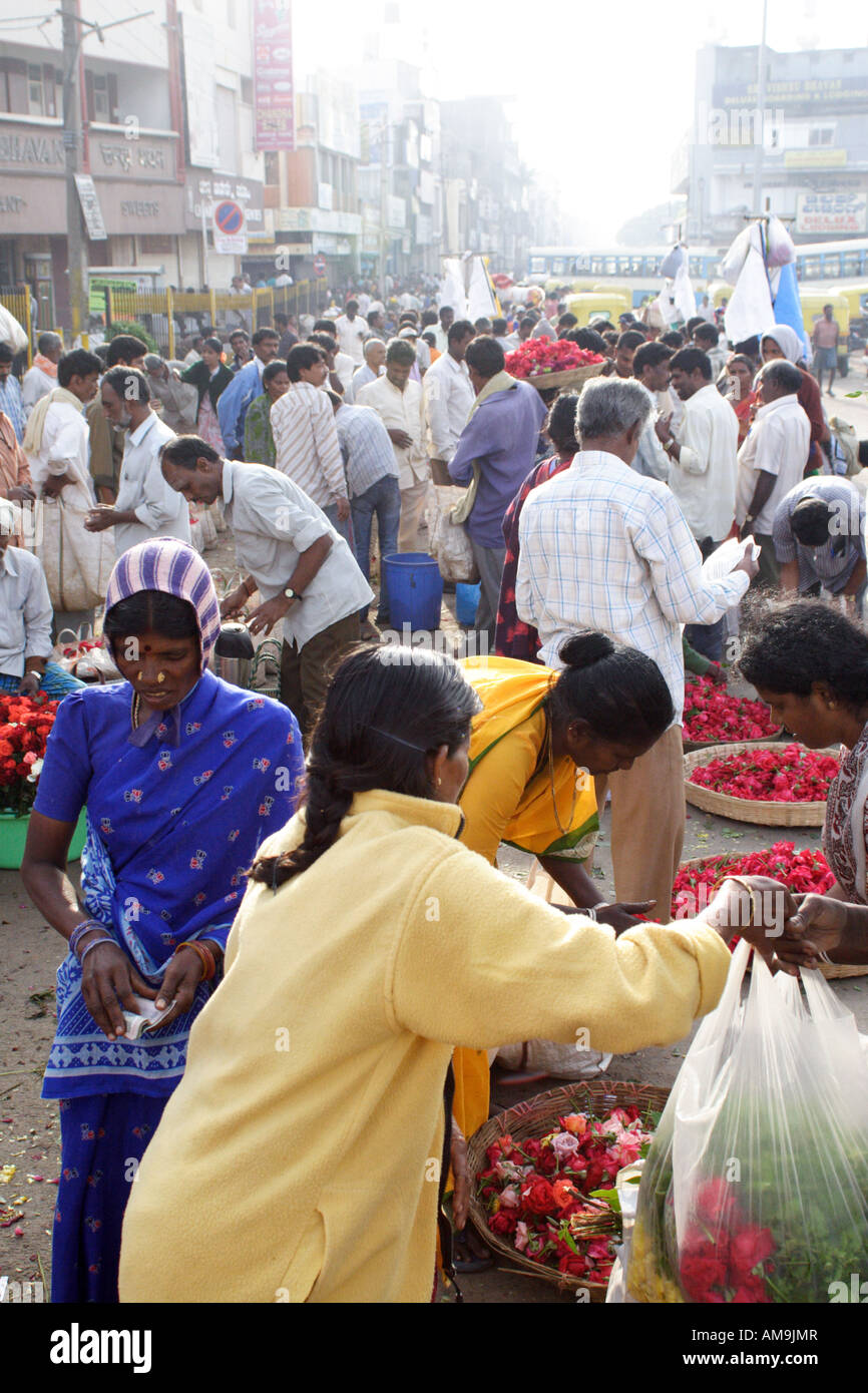 A street market in Bangalore, one of the fastest growing cities in
