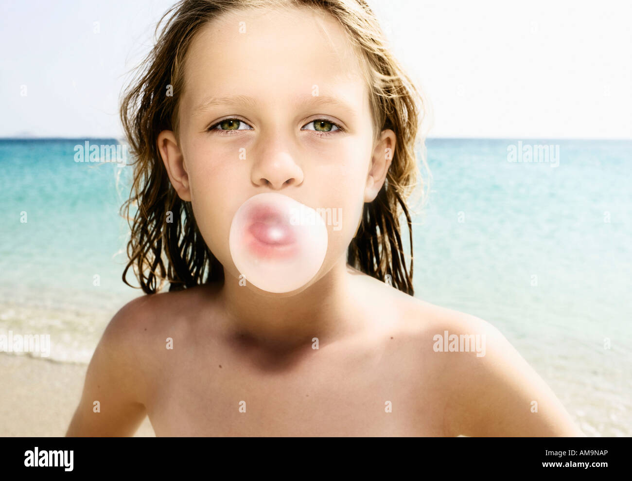 Young Girl On The Beach