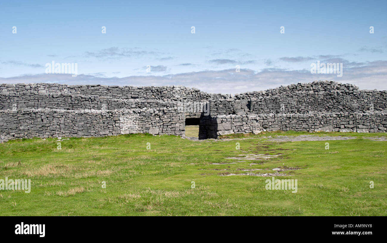 Dun Aonghasa Aran islands Ireland Stock Photo