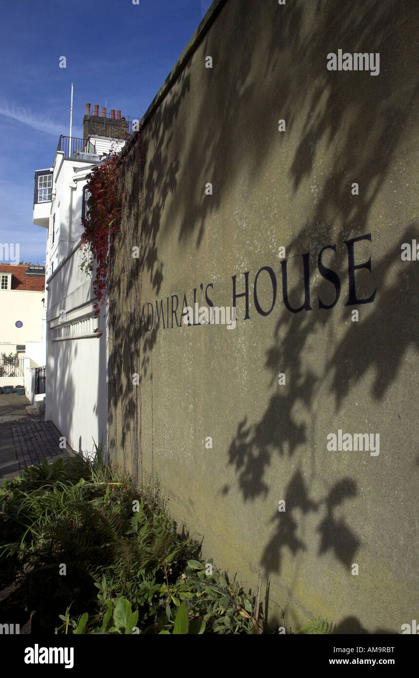 Admirals house in Hampstead where Mary Poppins was filmed Stock Photo