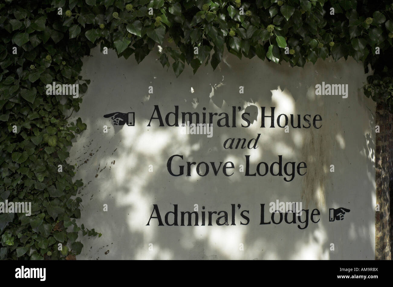 Admirals house in Hampstead where Mary Poppins was filmed Stock Photo