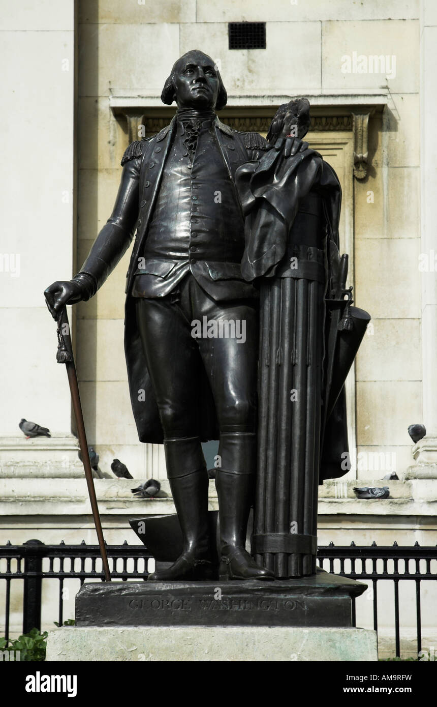 washington outside the national gallery in trafalgar square hi
