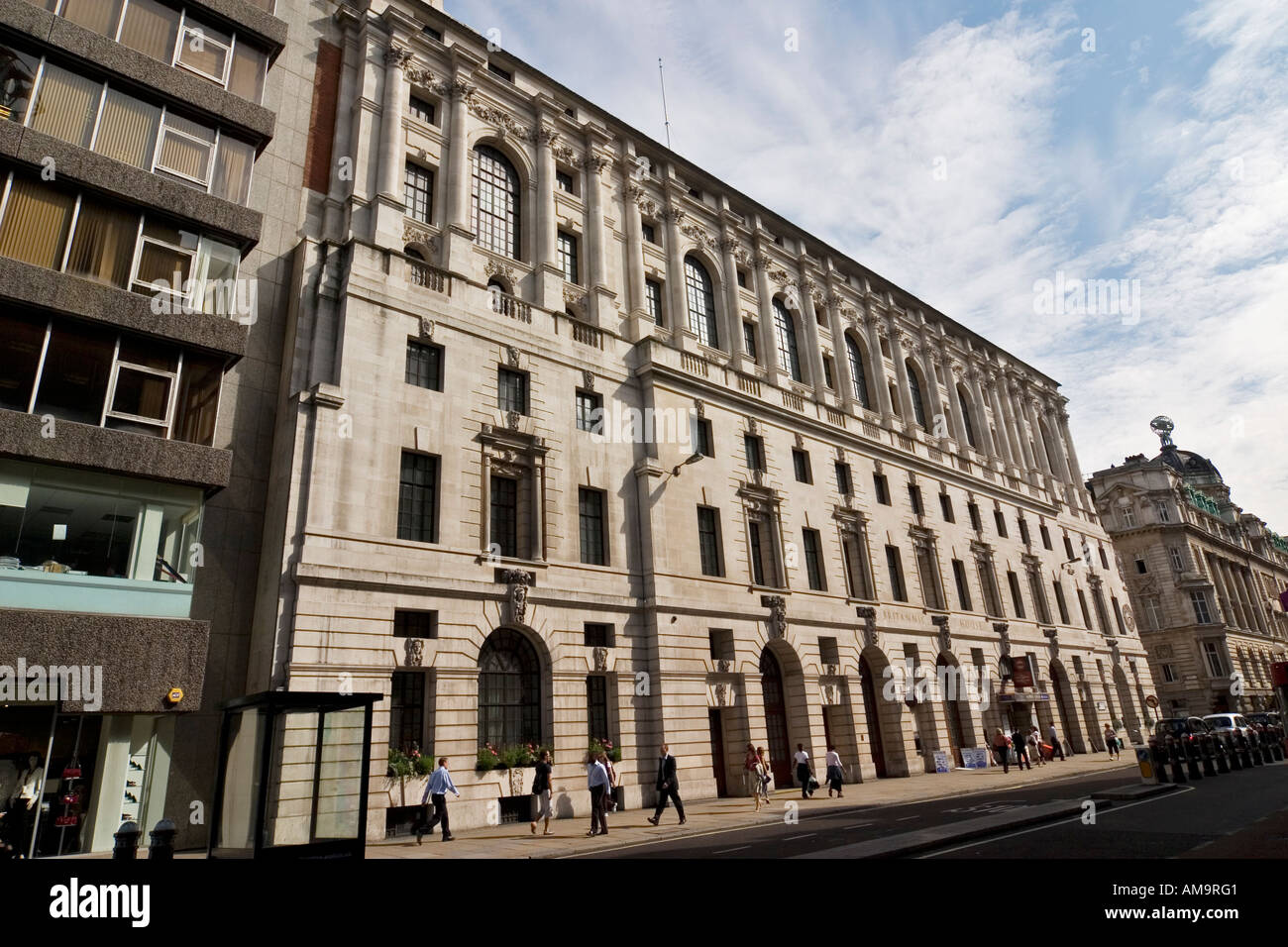 Britannic House on Moorgate London Home to BP London offices Stock Photo