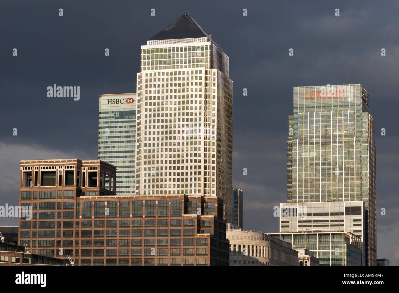 Canary Wharf complex Docklands London Stock Photo - Alamy